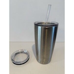 YETI Rambler Stainless Steel Insulated Tumbler w/ Drink-Through Lid & Straw